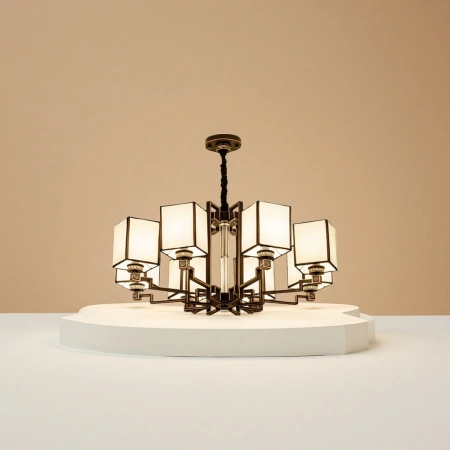 Golden Chinese-style chandelier, ceiling lamp for living room, dining room and bedroom, new Chinese-style light luxury style lighting fixtures Golden Chinese-style chandelier, ceiling lamp for living room, dining room and bedroom, new Chinese-style light luxury style lighting fixtures